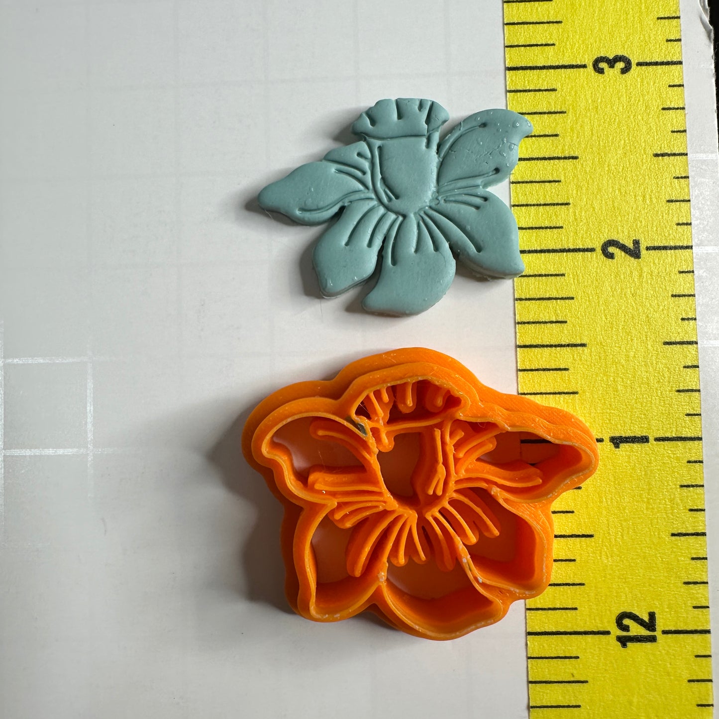 Daffodil March Birth Flower Polymer Clay Impression Cutter – 1.5 Inch Tall | Detailed Flower Design