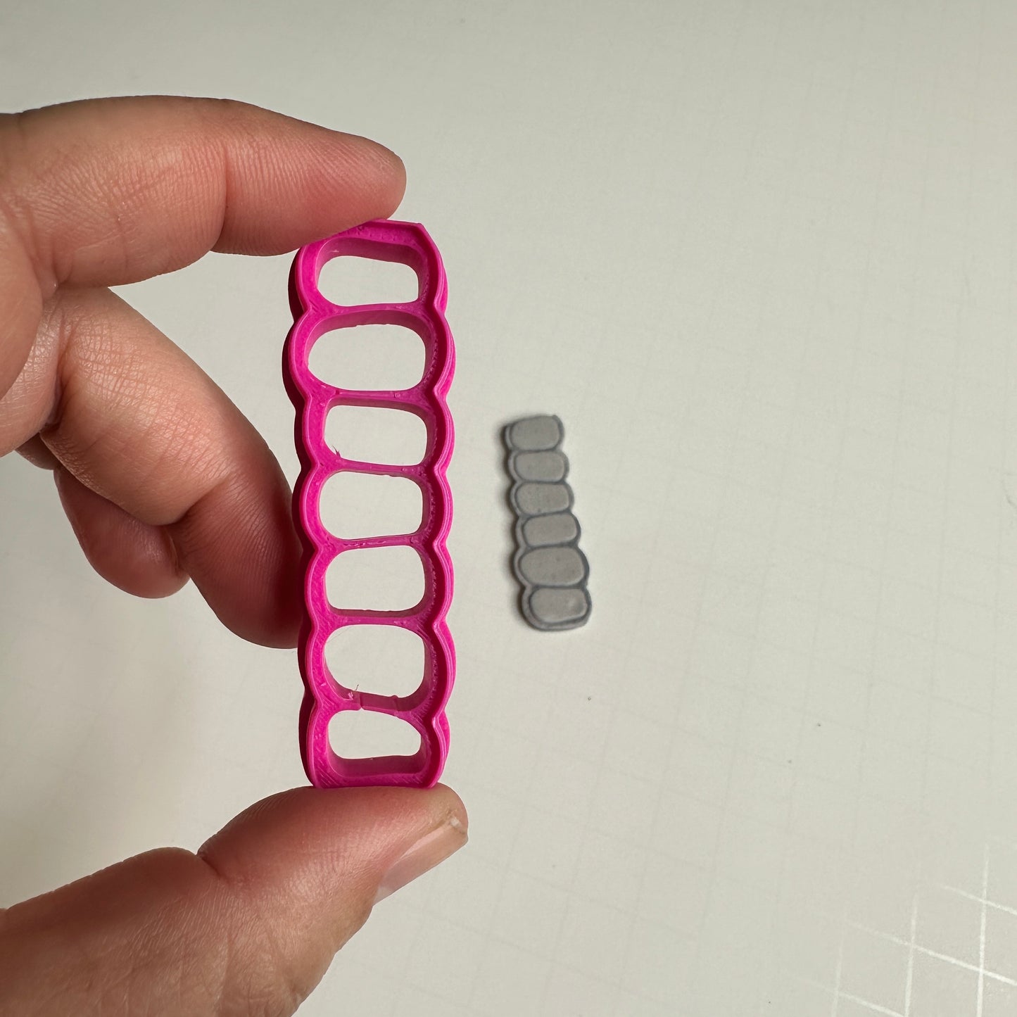 Fairy Stone Stack Polymer Clay Cutter – Rock & Mortar Texture for Fairy Doors, Walls & Paths