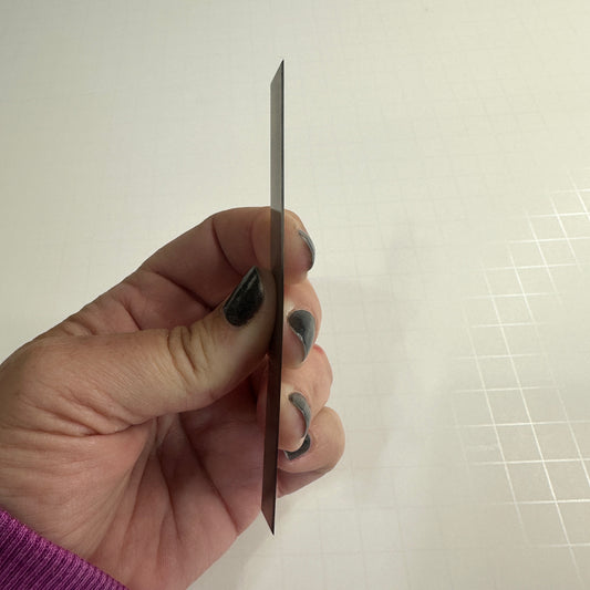 The “Stiffy” Polymer Clay Cutting Blade – 4 Inch Rigid Slicing Tool for Canes & Straight Cuts