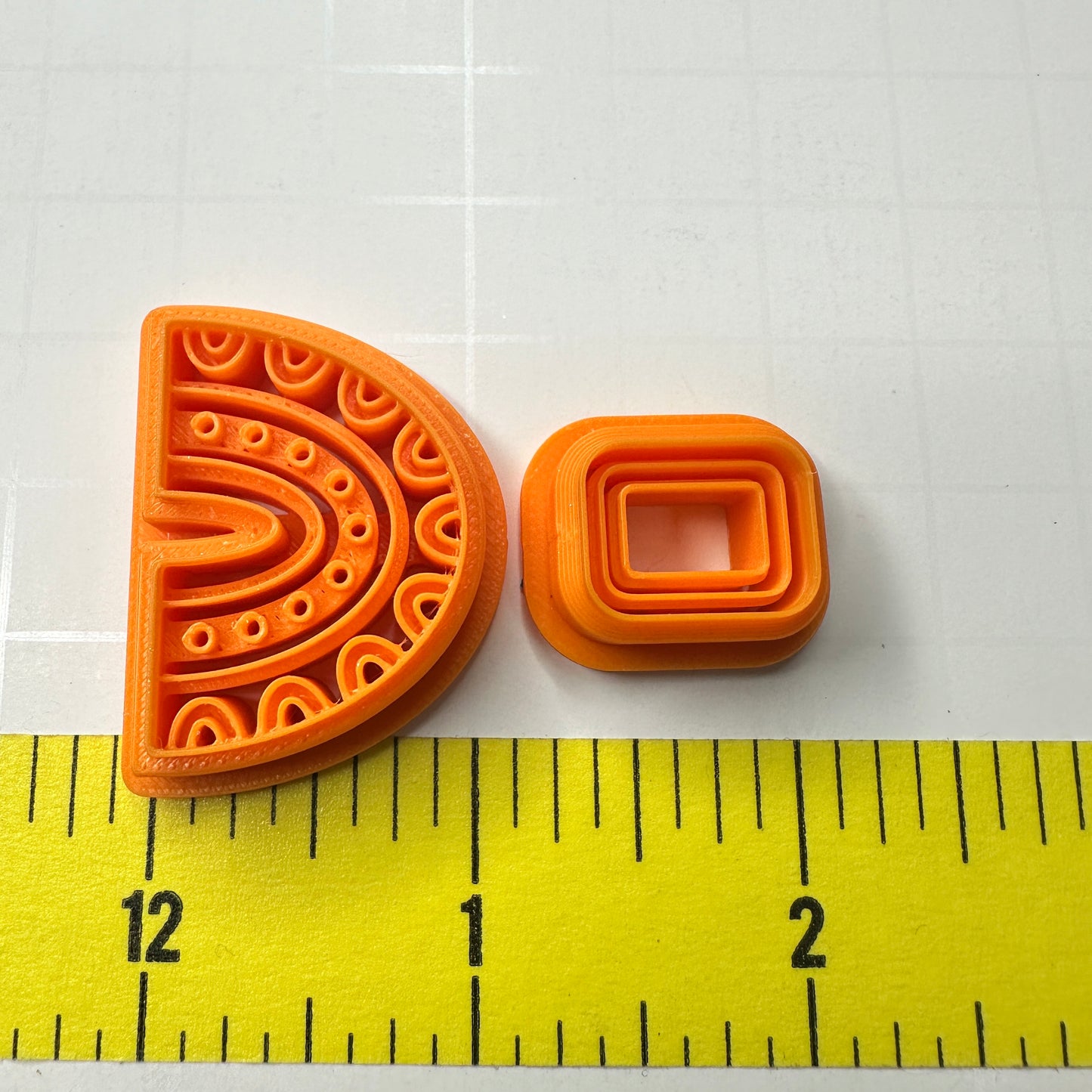 Boho Rainbow Polymer Clay Cutter Set with Stud Top | Detailed Arch Earring Cutter Set