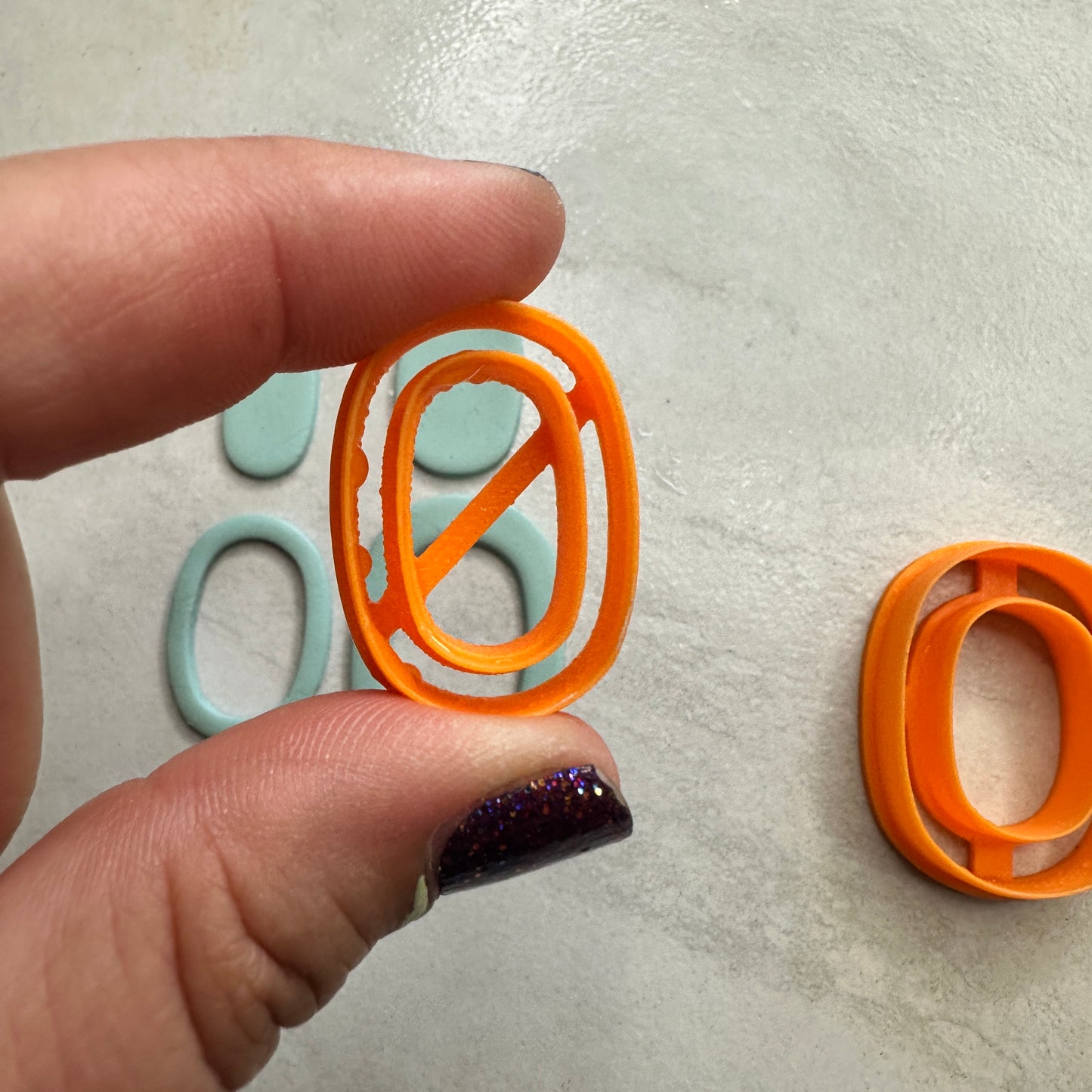 Pill Skinny Clay earring cutter | polymer clay skinny link donut cutter