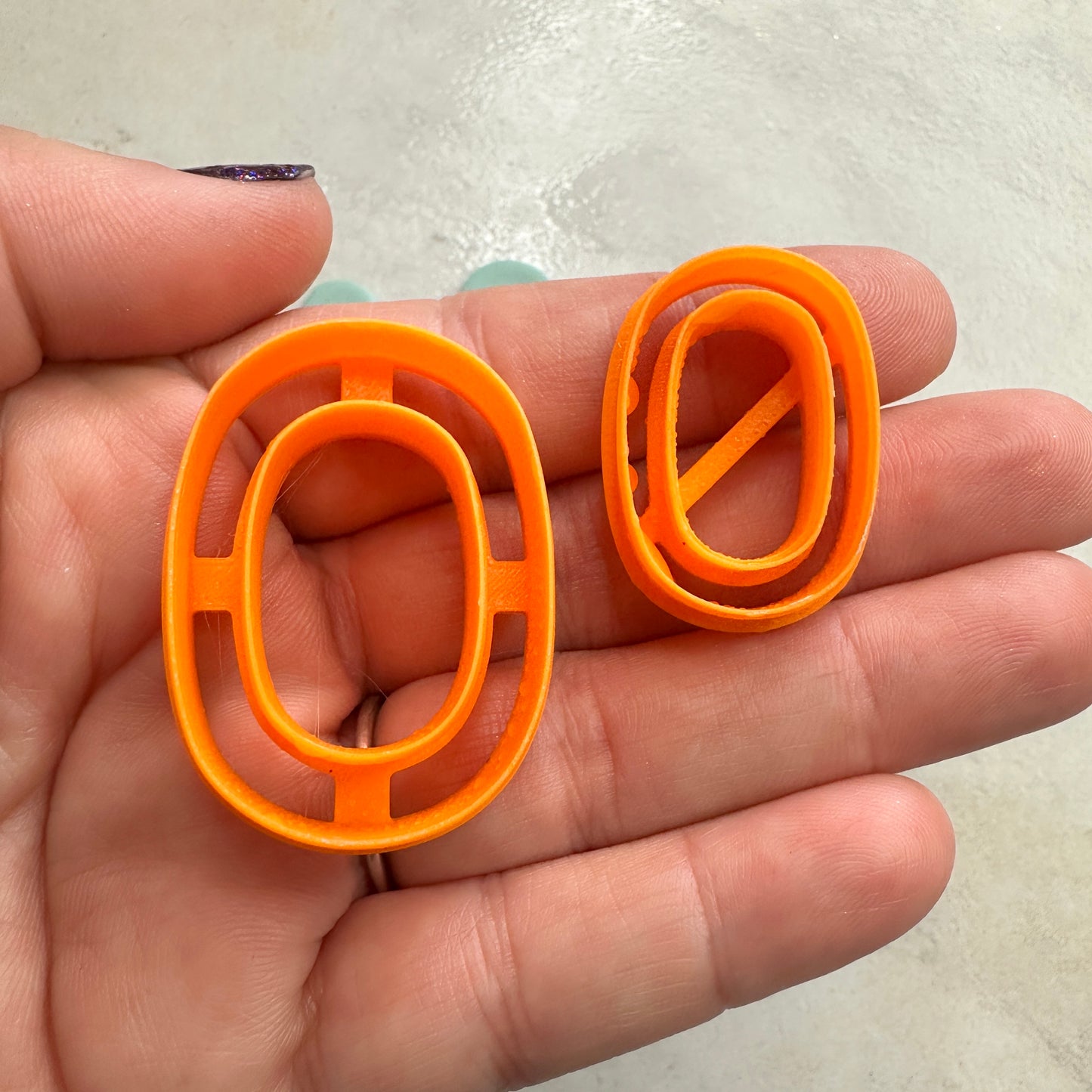 Pill Skinny Clay earring cutter | polymer clay skinny link donut cutter
