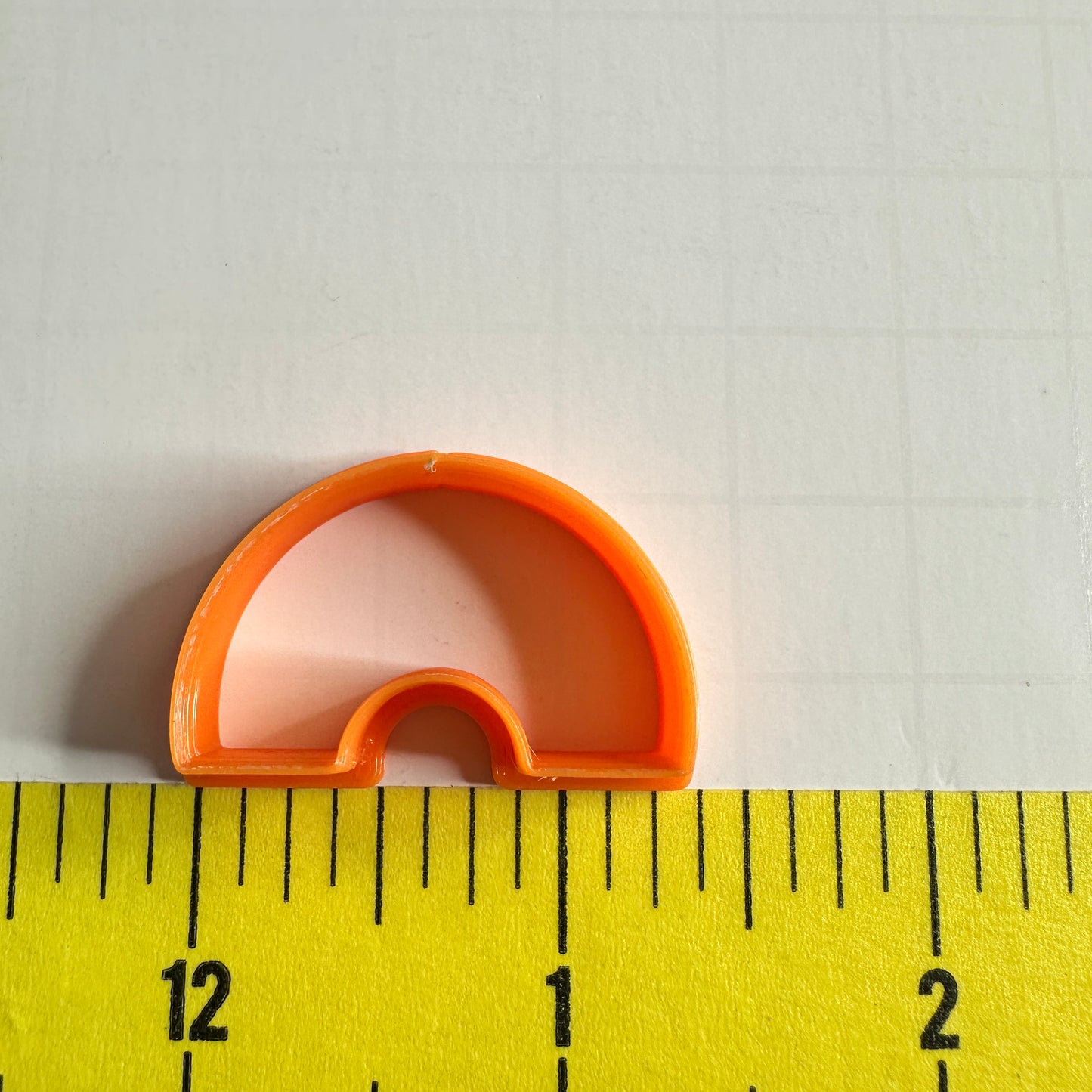 Mod Rainbow Polymer Clay Cutter | Short Arch Shape for Mirrored Earrings & Modern Clay Jewelry