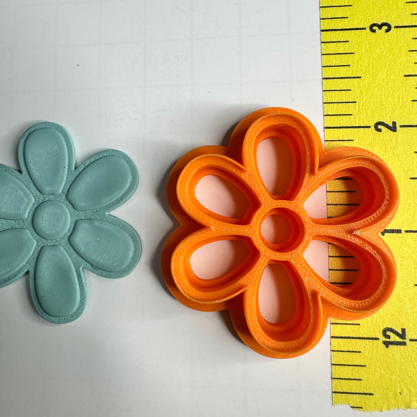Big Flower Outline Polymer Clay Cutter statement Layered Petal Cutter for Earrings, Charms & Pendants