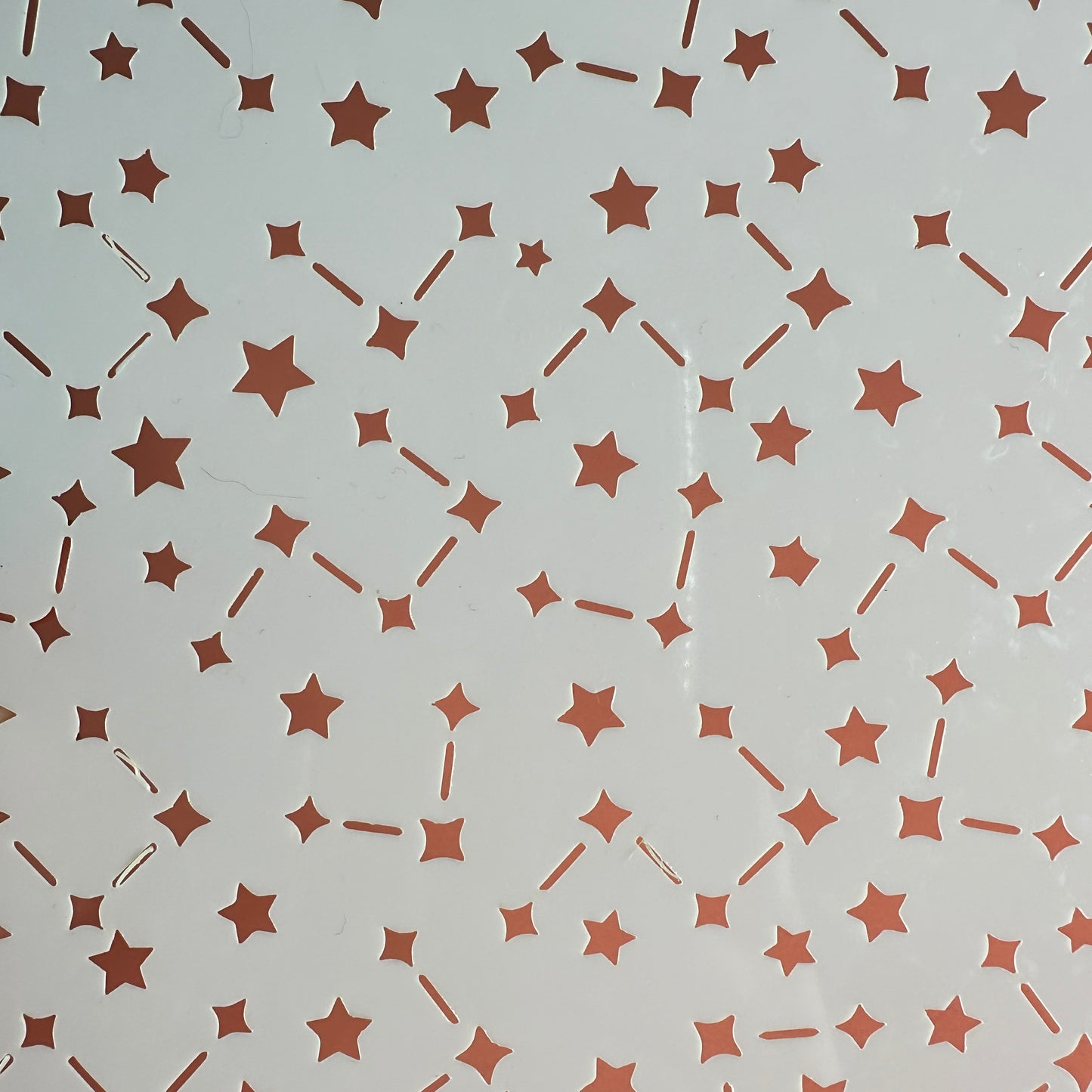 Constellations Celestial Mylar Stencil – 5x5 Inch Star Pattern for Polymer Clay & Mixed Media | 10 Mil Durable