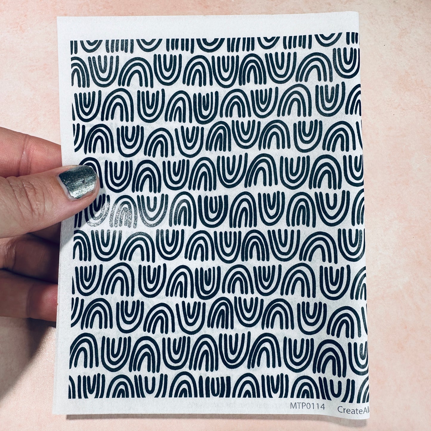 Black and White Magic Transfer Paper half sheet printed ready to use