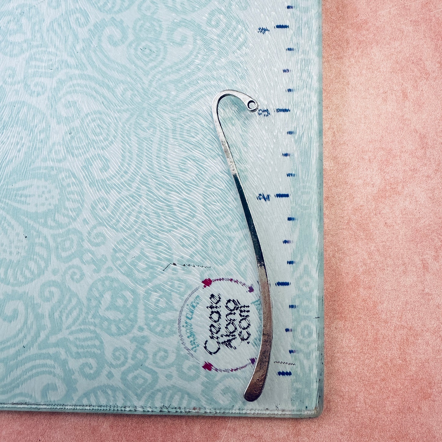 3 Bookmark Blanks Hook Metal to make clay or beaded dangles
