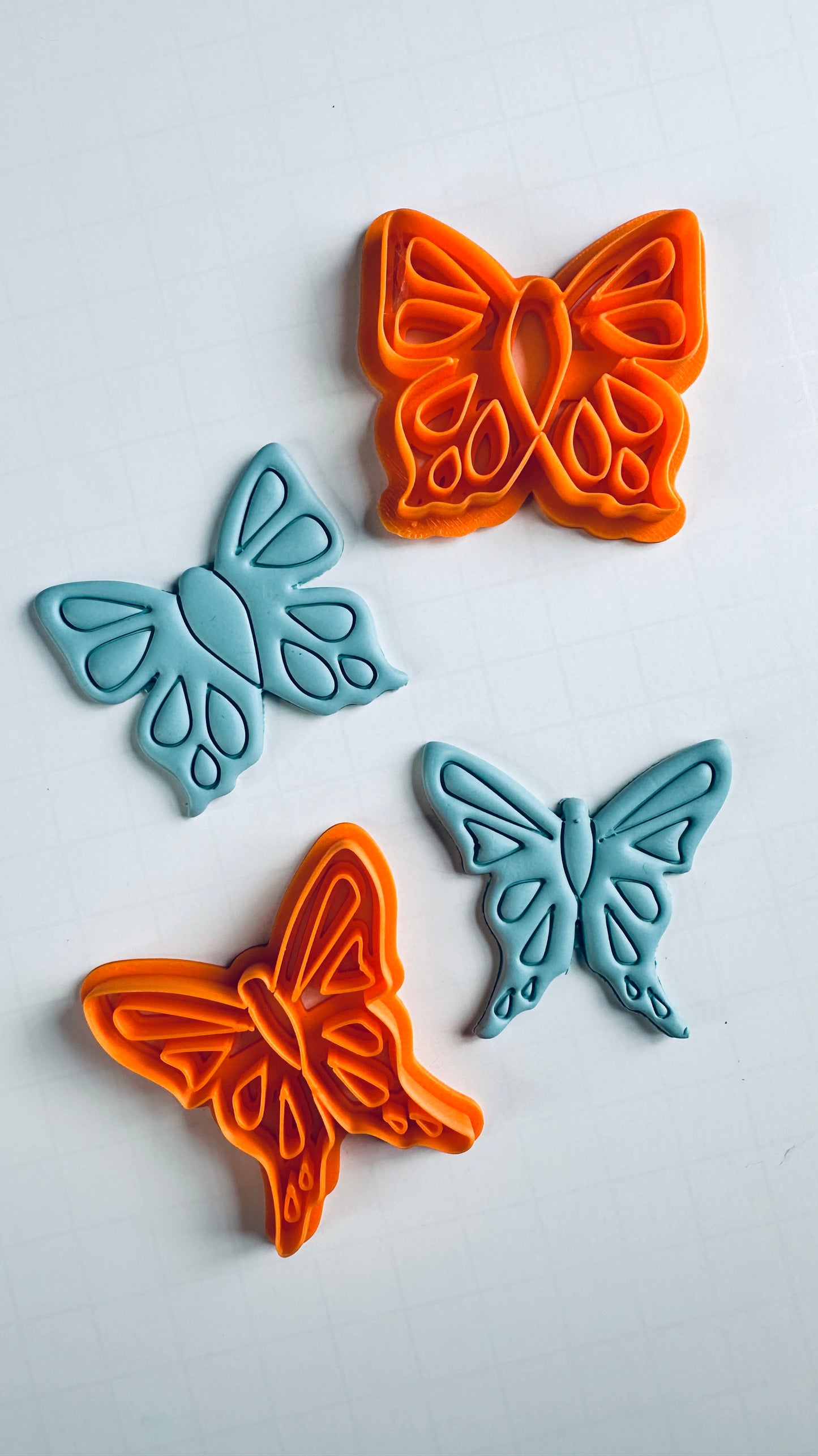 Big Bold Butterfly Cutters – Wide or Narrow Detailed Wings for Polymer Clay Statement Jewelry & Sculpture
