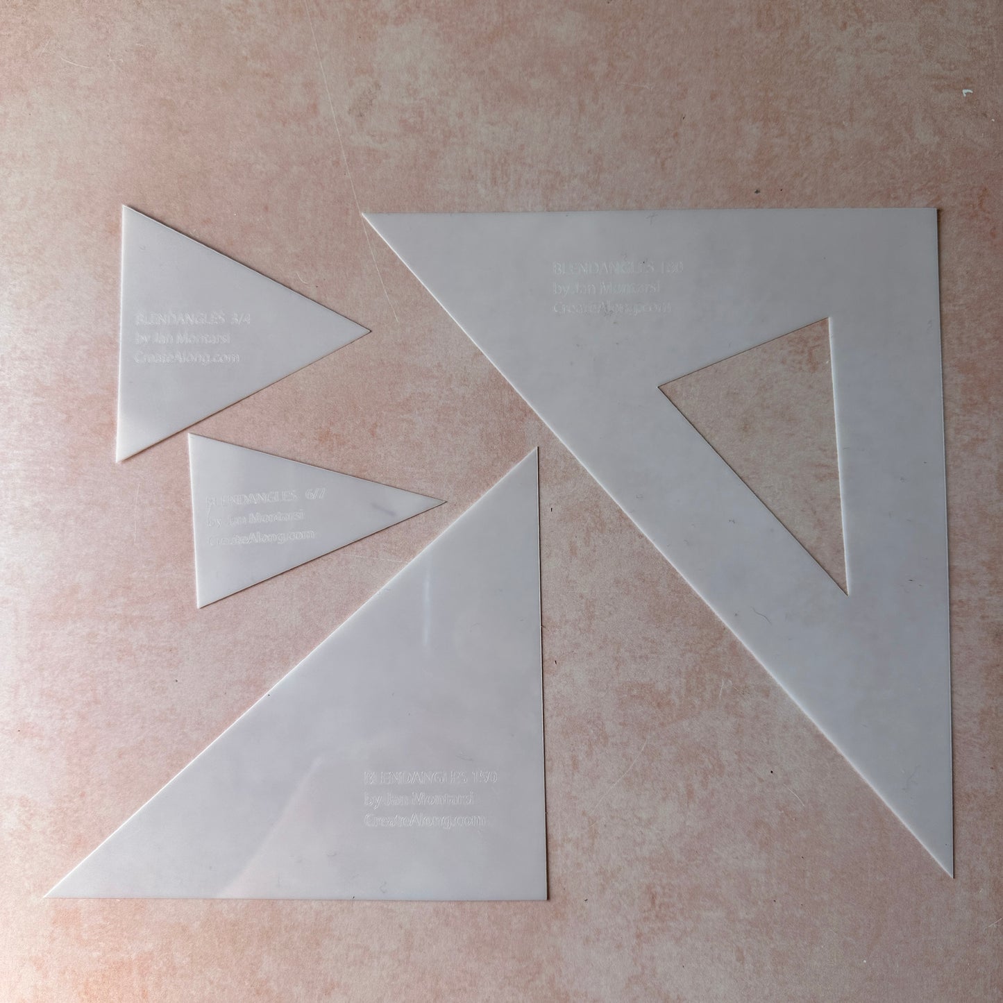 BlendAngles Skinner Ombre Gradient blend clay templates for Pasta Machine