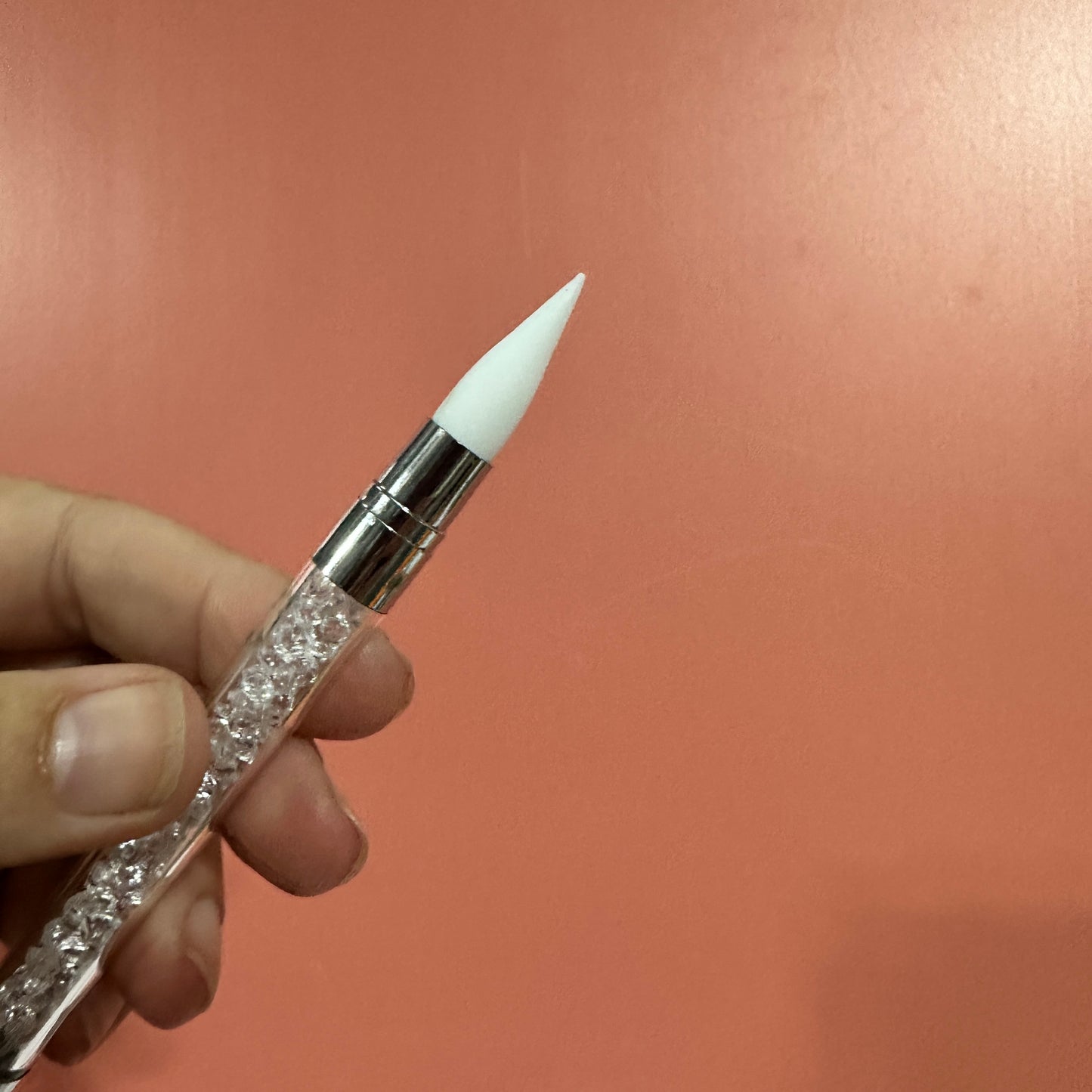 Rhinestone Handle Silicone Brush – Double-Ended for Liquid Clay, Resin & More