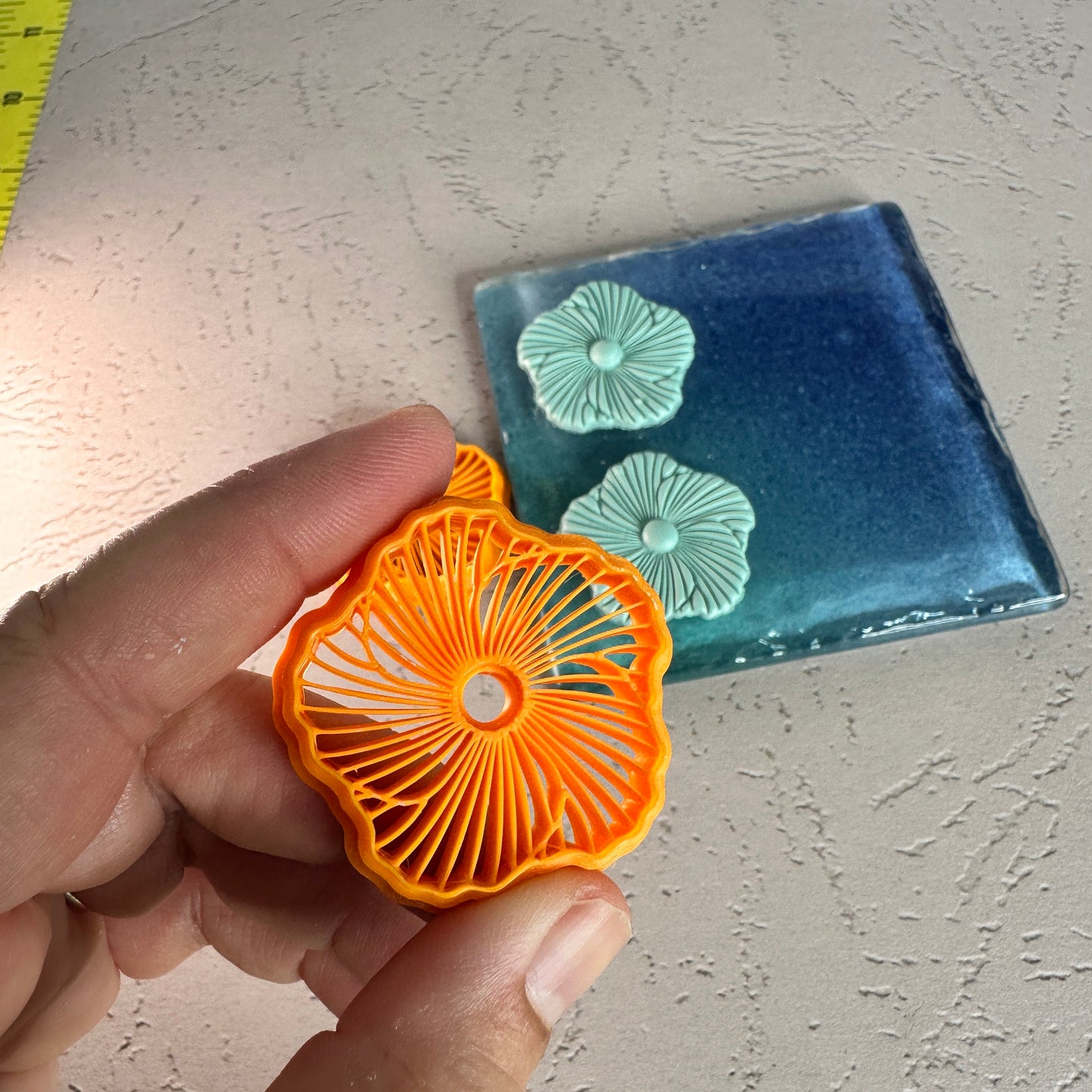 Spin Flower Clay Cutter Set – Mirrored Pair for Earrings or Pendants