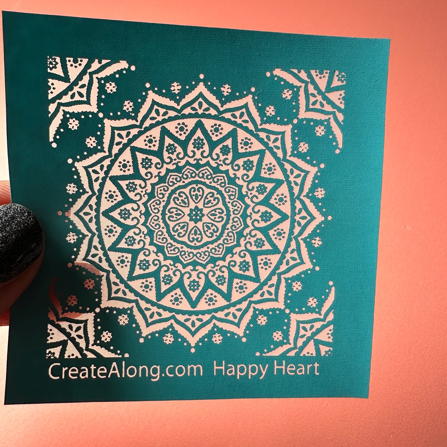 Clay Stencil Scalloped Serenity Mini Mandala silkscreen set