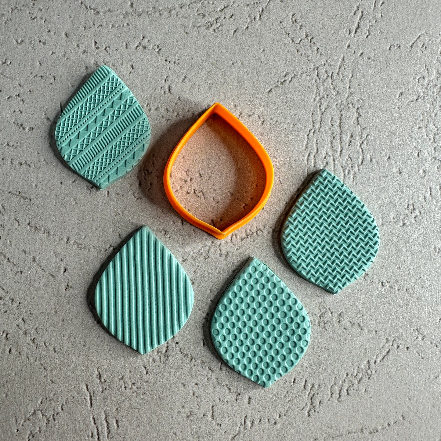 The Basic Earring Tear Drop polymer clay cutter