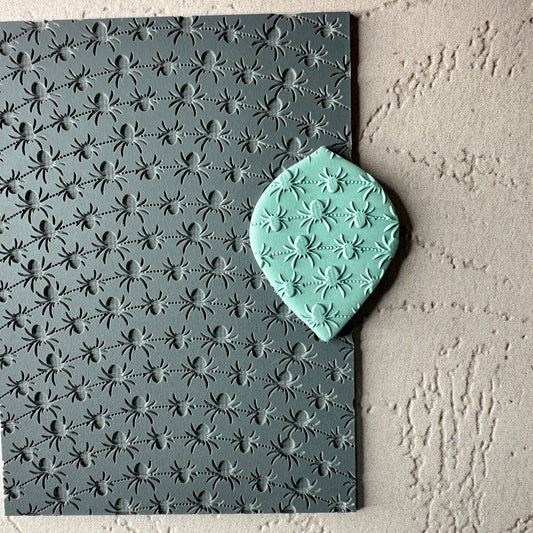 Spider Bunting Garland Halloween Rubber Stamp Texture Sheet