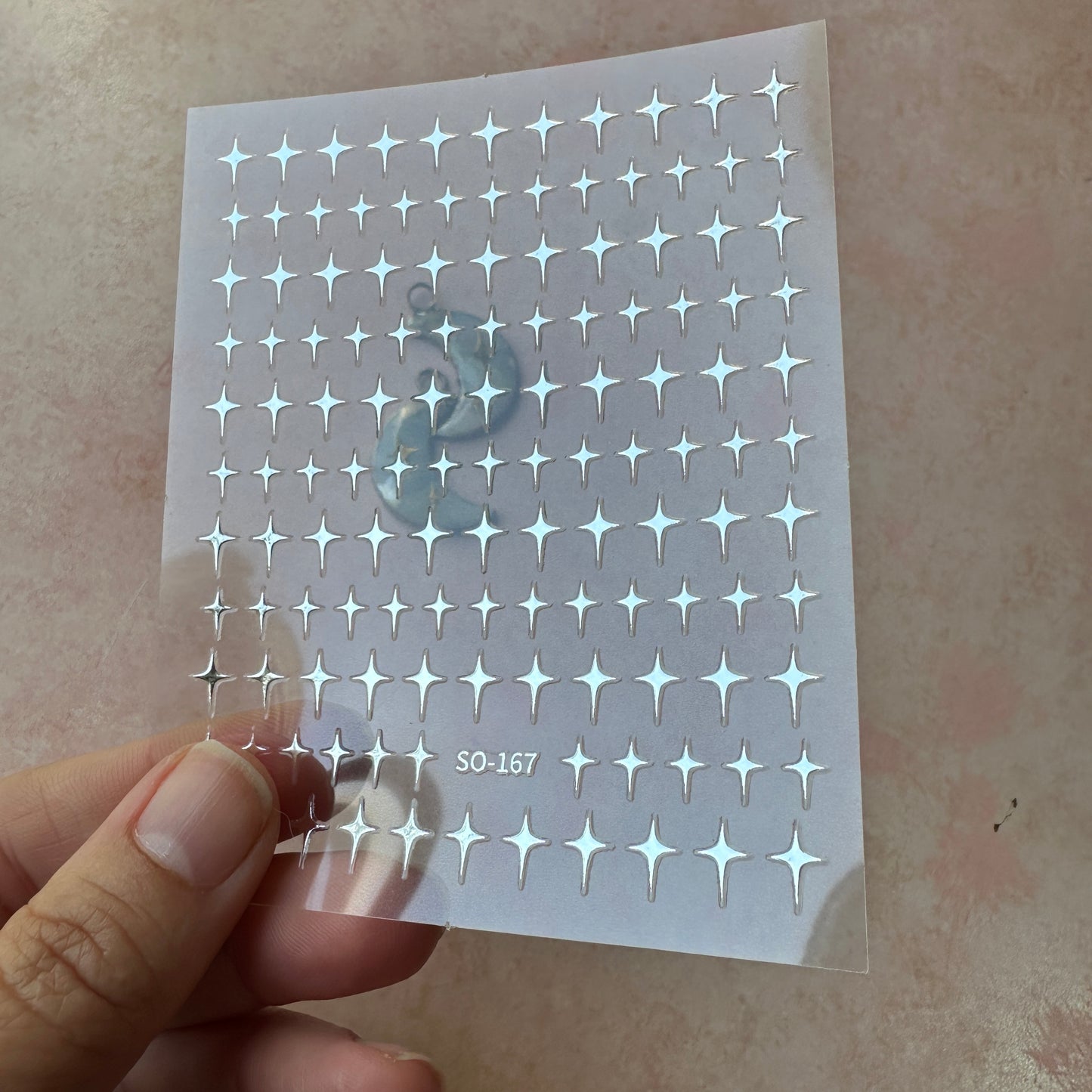 Celestial Tiny Sparkle Stickers embed in resin and liquid clay - black, white, silver, or gold