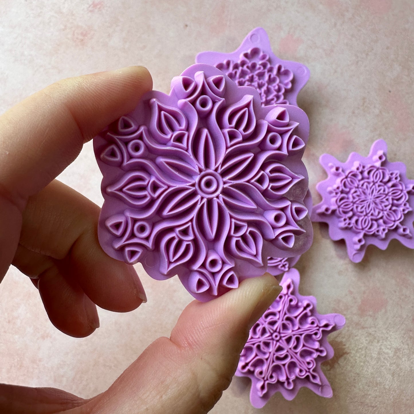 Mandala Press Clay Stamps mokume gane ink pattern