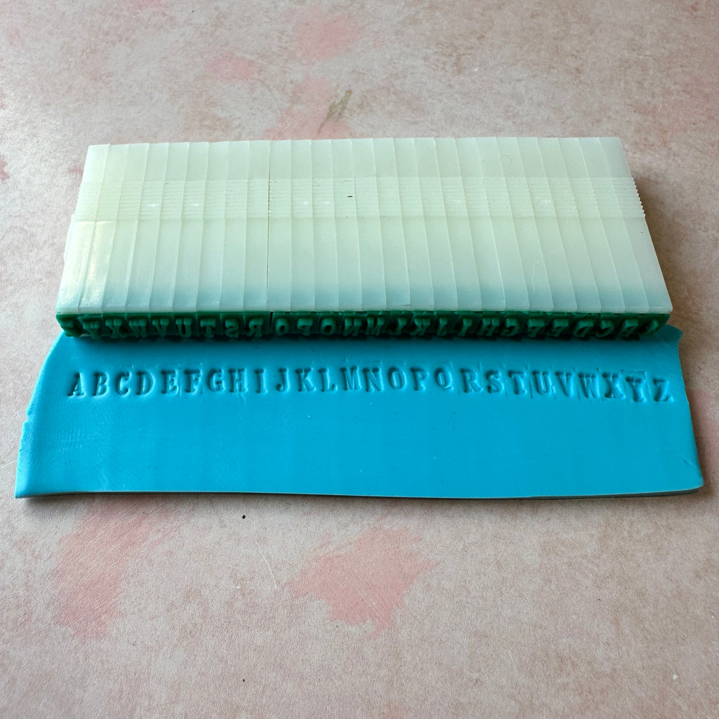 Mini Alphabet 1/8" letter stamp snap set
