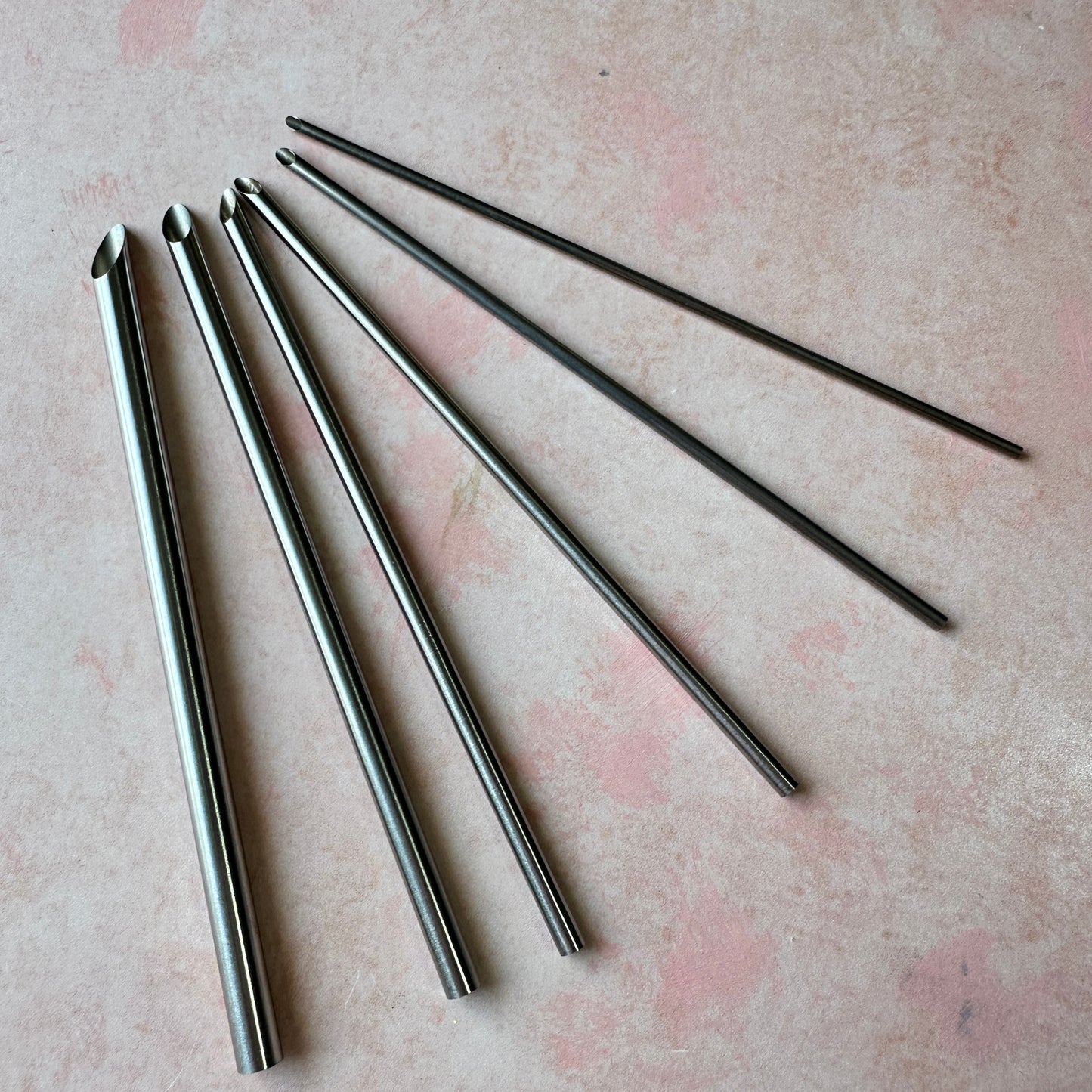 Micro Hole punch Scale maker stainless steel metal huggie rod poking tools for clay