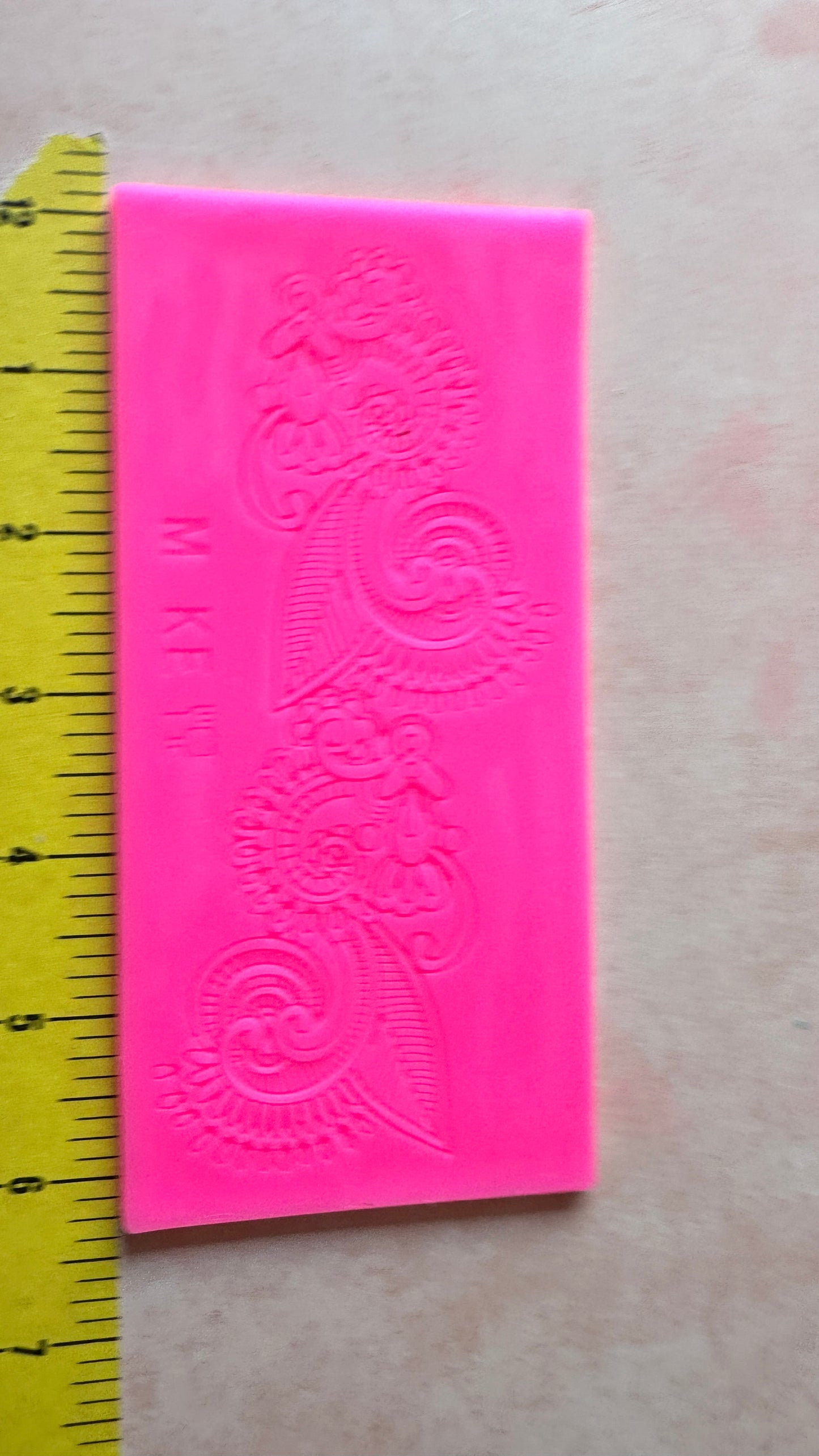 Henna Lace Flowers Silicone sugar mat backfill clay mold