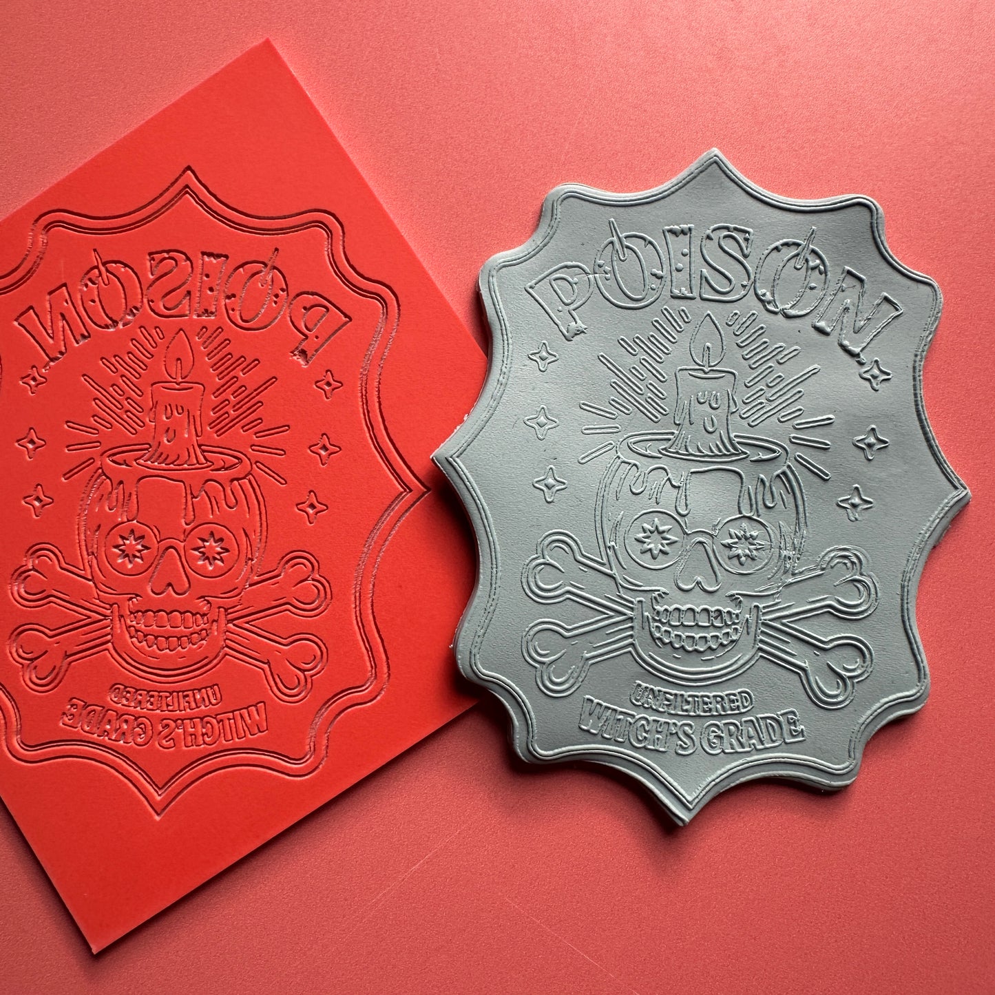 Poison Potion Bottle Label – Cutter & Stamp Set (4") Halloween