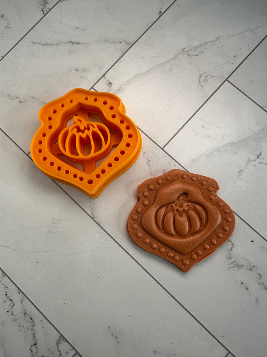 Pumpkin full press polymer clay relief cutter