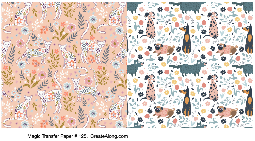 Fun Themes Magic Transfer Paper half sheet printed ready to use
