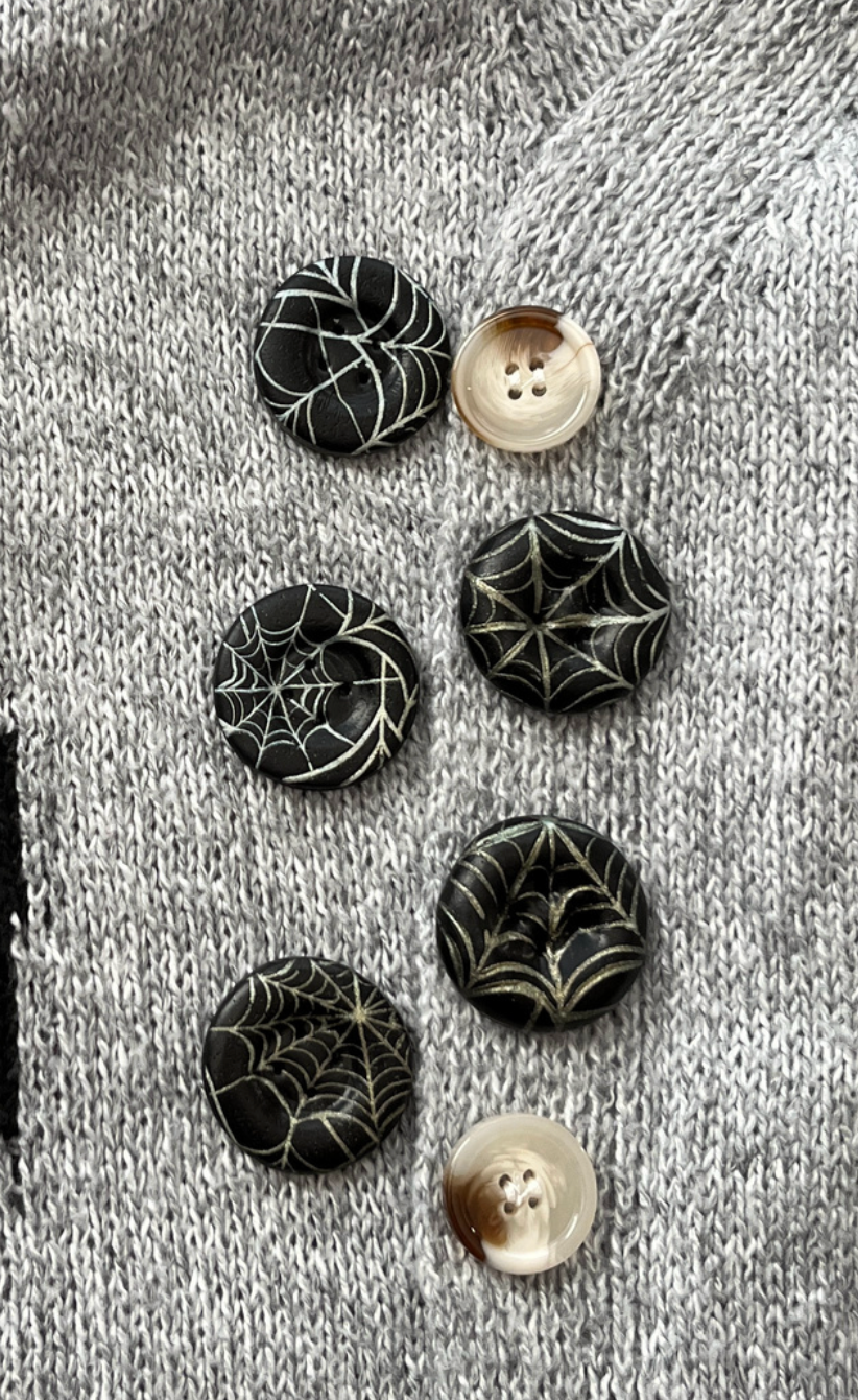 Spider Web Polymer Clay Rubber Stamp Texture Sheet Mat Halloween