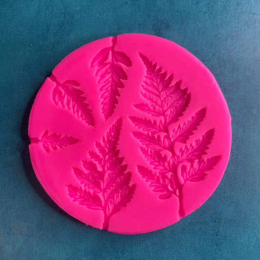 Fern Fronds silicone clay and food safe mold