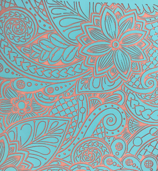 Shadows of Your Love Polymer Clay Silkscreen – Henna-Inspired Floral Pattern