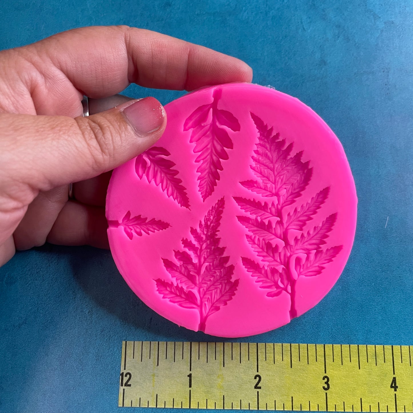 Fern Fronds silicone clay and food safe mold