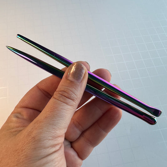 Scoop and Smooth Tool set Stainless 2 steel sculpting wands | polymer clay metal sculpting tool