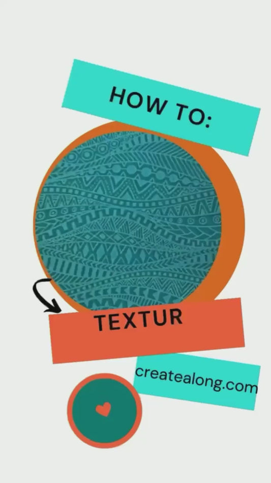 Peace & Love Texture Sheet for polymer clay and mixed media stamping