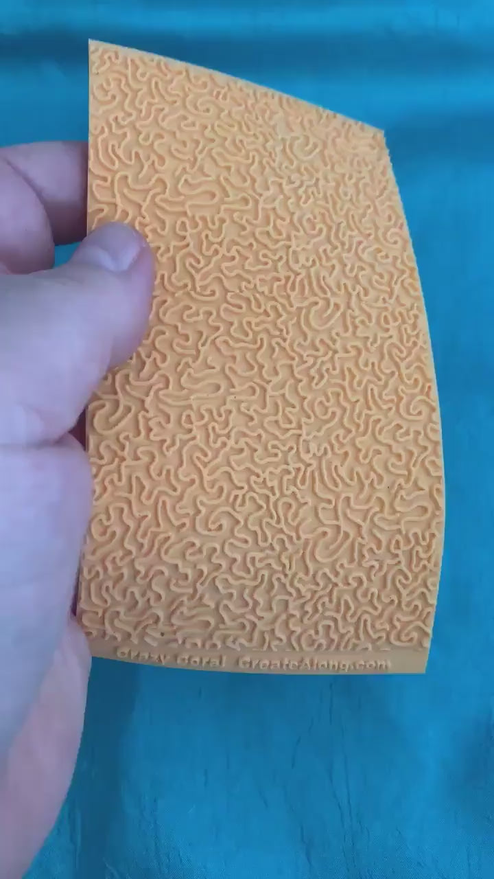 Maze Texture Stamp Mat Silicone rubber for polymer clay paper Gelli plate and resin
