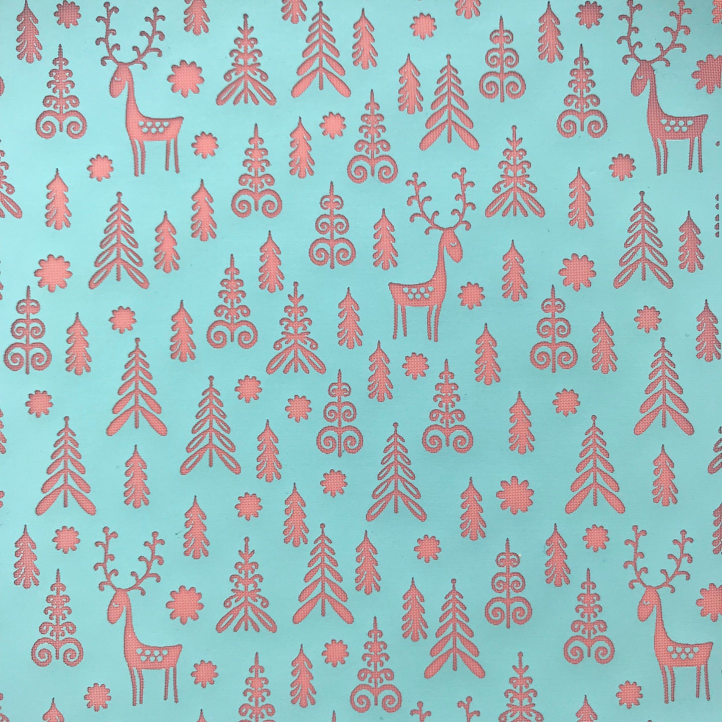 Alpine and Antlers Reindeer Tree Silk Screen Stencil for Polymer Clay, Art Jewelry, Mixed Media