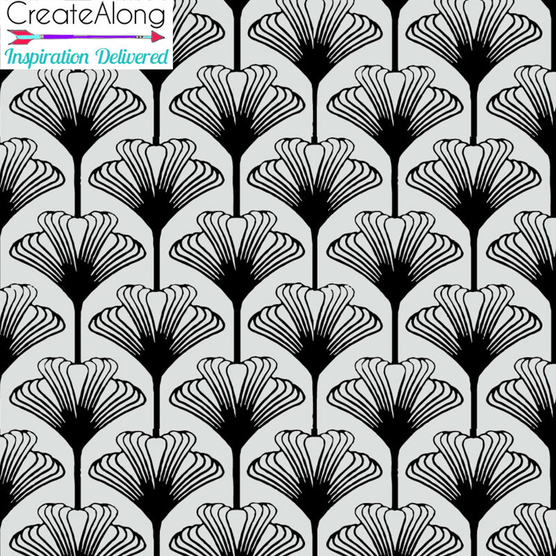 Silkscreen Ginkgo Stencil Crafting, Polymer Clay, Art Jewelry and Mixed Media - Polymer Clay TV tutorial and supplies