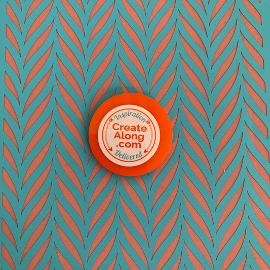 Silk Screen Reach Out and Grow chevron Stencil For Polymer Clay jewelry mixed media