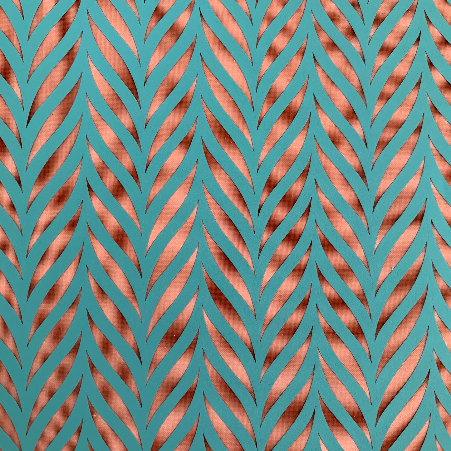 Silk Screen Reach Out and Grow chevron Stencil For Polymer Clay jewelry mixed media