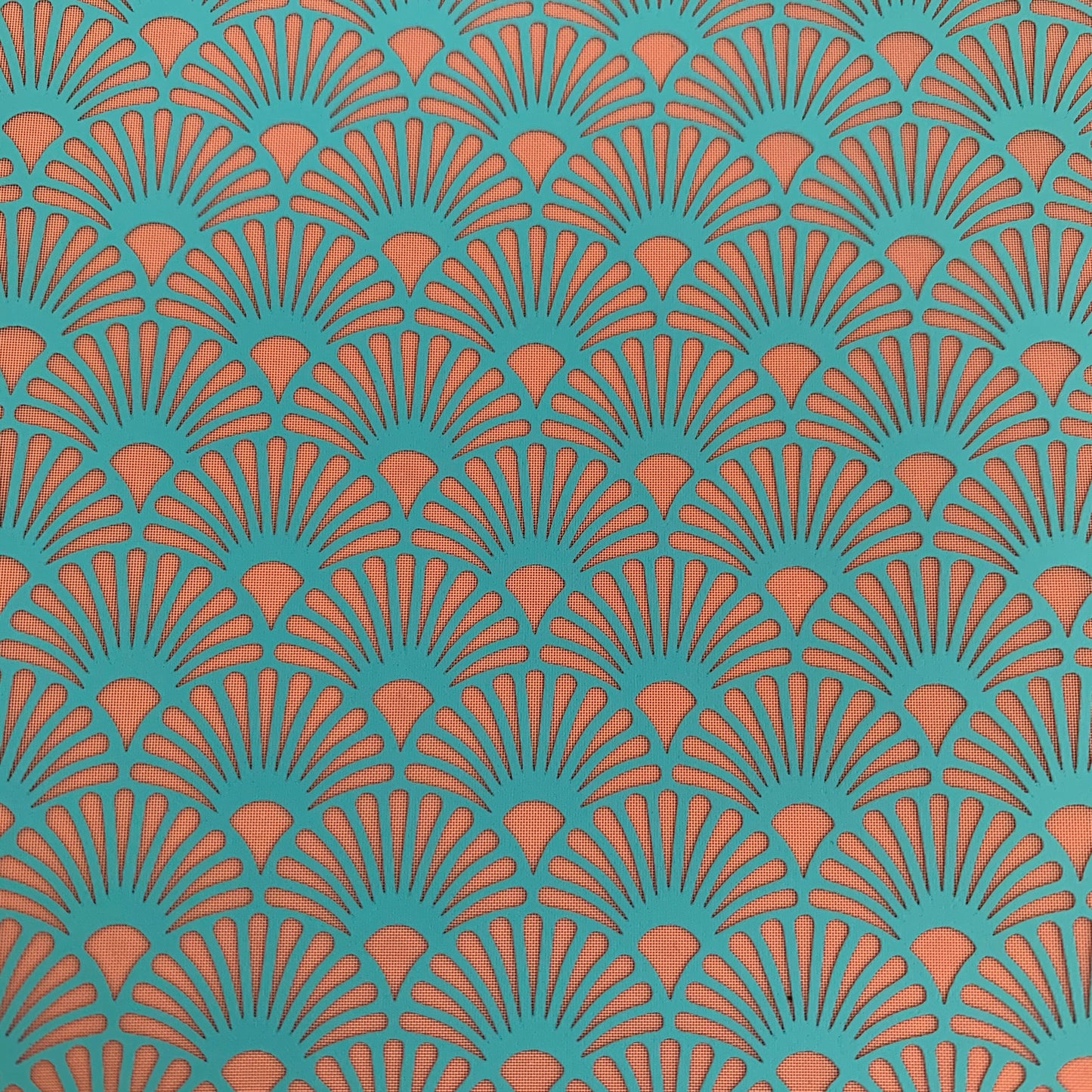 Silk Screen Light the Way Art Deco fans Stencil For Polymer Clay jewelry mixed media