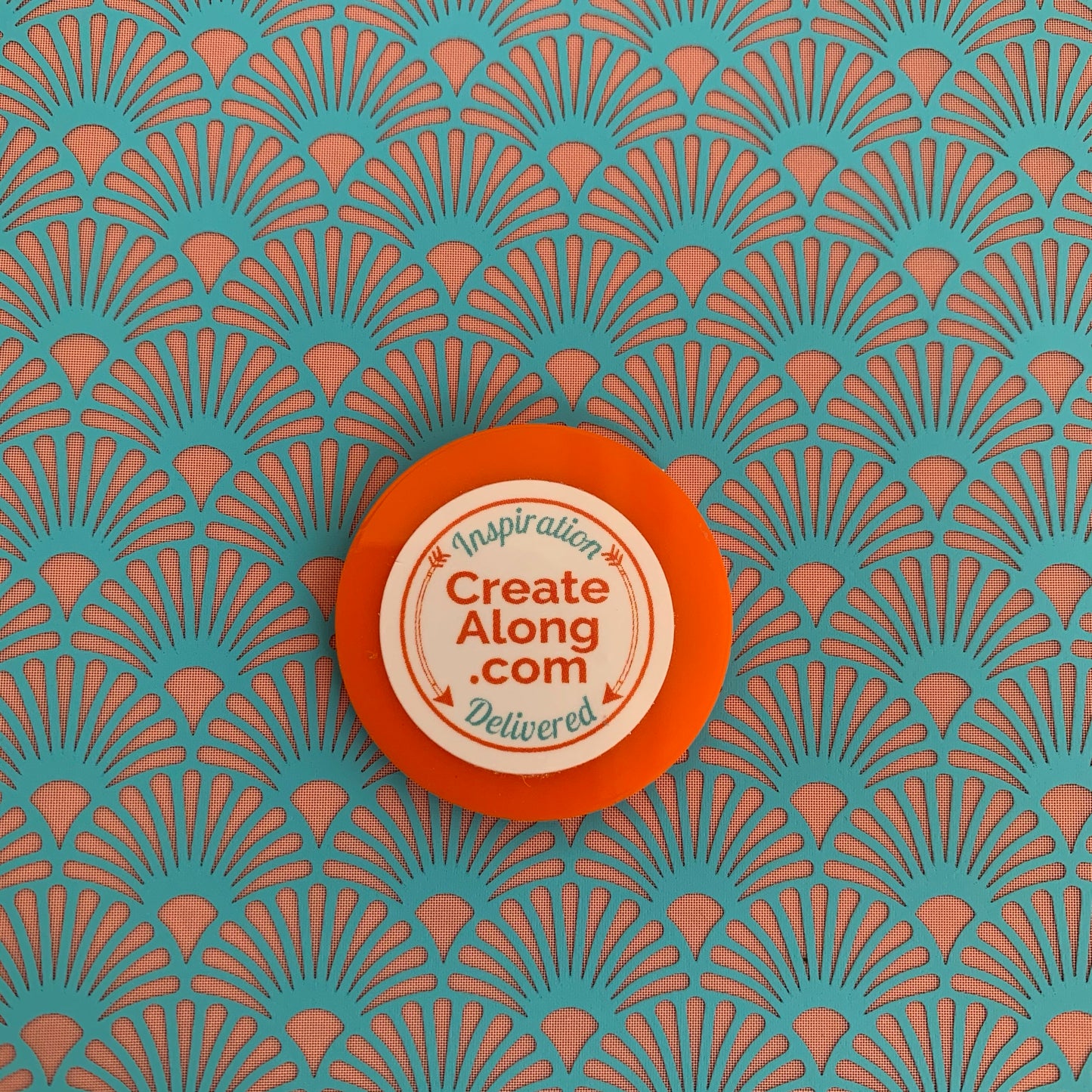 Silk Screen Light the Way Art Deco fans Stencil For Polymer Clay jewelry mixed media