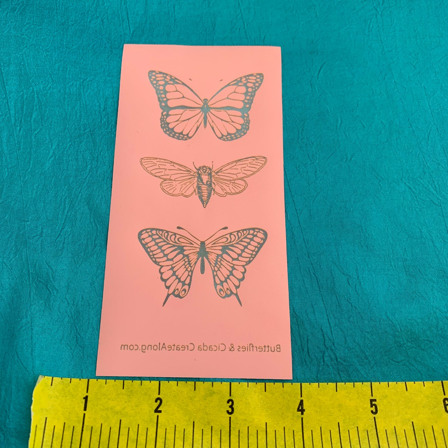 Silkscreen Polymer Clay Butterflies Trading Coins Stencil great for art jewelry and mixed media - Polymer Clay TV tutorial and supplies