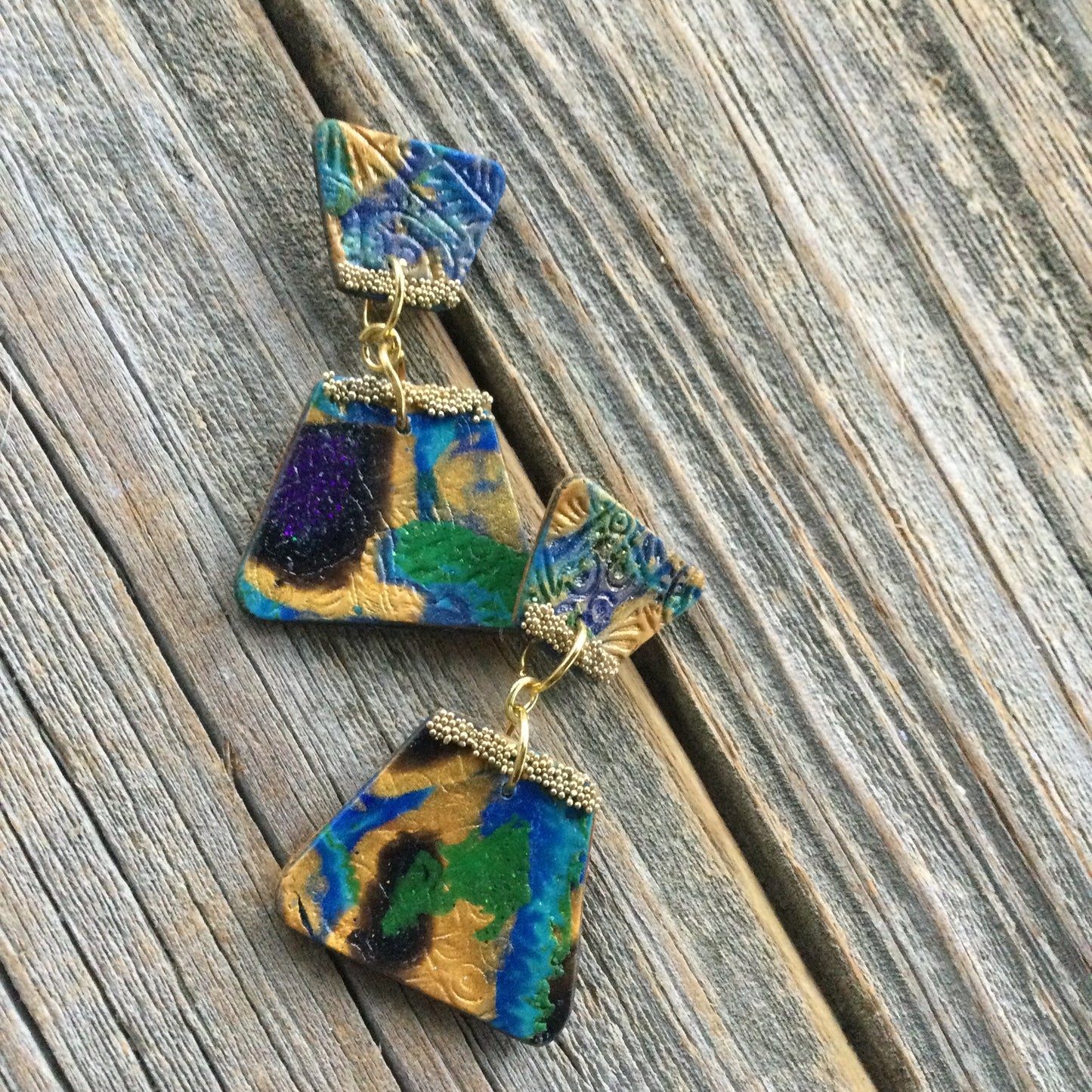 Egyptian Collar necklace polymer clay cutter set earrings drop