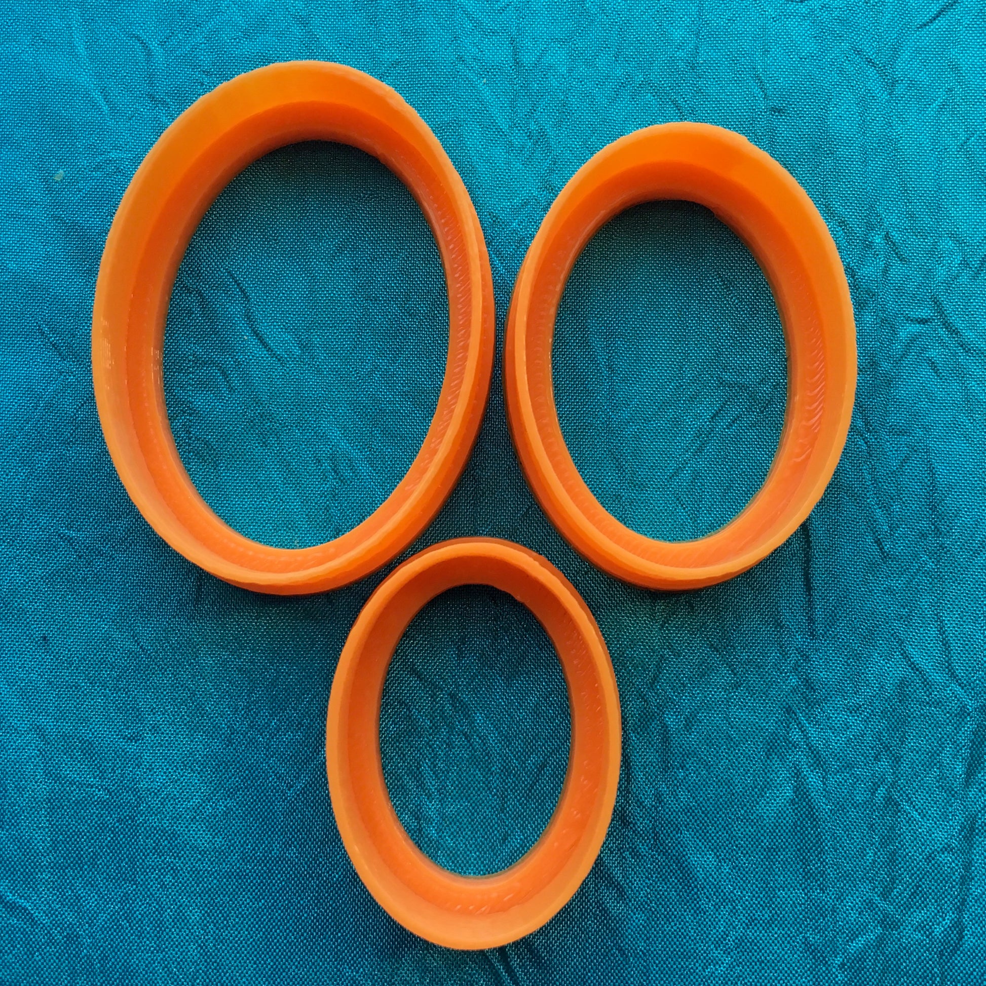 Perfect seamless Ovals Jewelry Sized set of 5 Cutters for Polymer Clay and Mixed Media - Polymer Clay TV tutorial and supplies