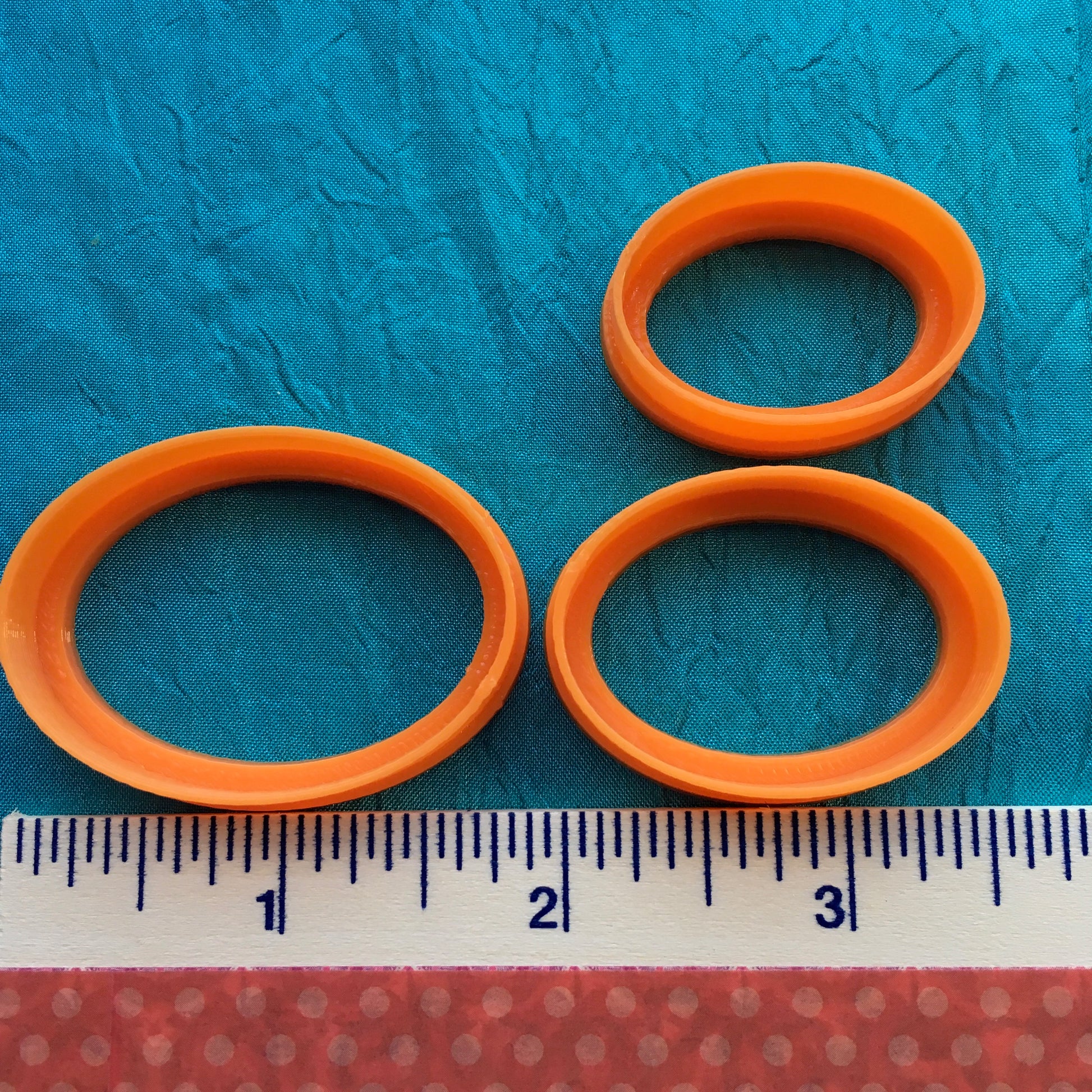 Perfect seamless Ovals Jewelry Sized set of 5 Cutters for Polymer Clay and Mixed Media - Polymer Clay TV tutorial and supplies