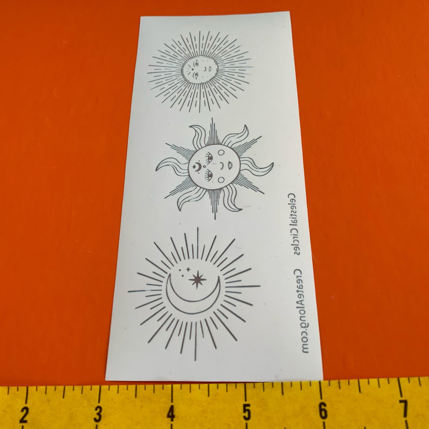 Silkscreen Polymer Celestial Circles Stencil for polymer clay