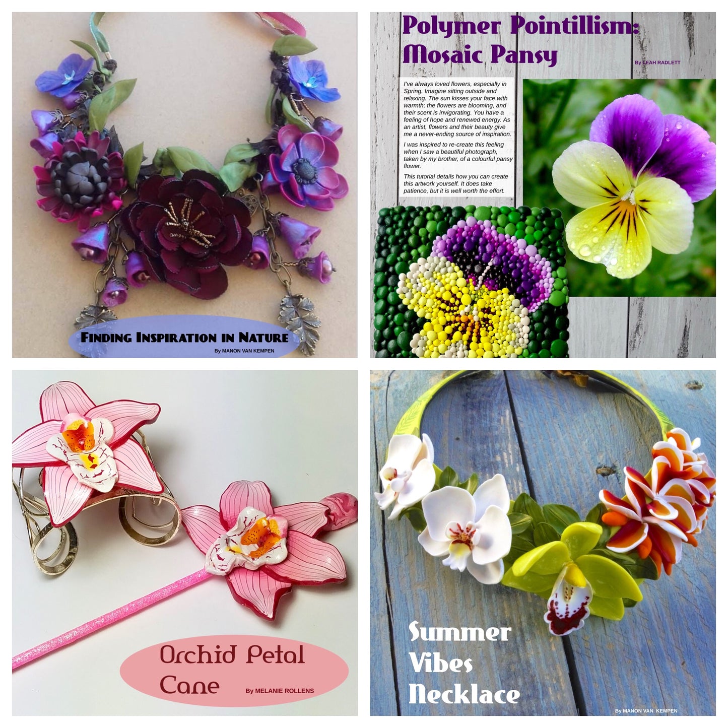 July 2019 Passion for Polymer Digital Download PDF magazine - Polymer Clay TV tutorial and supplies
