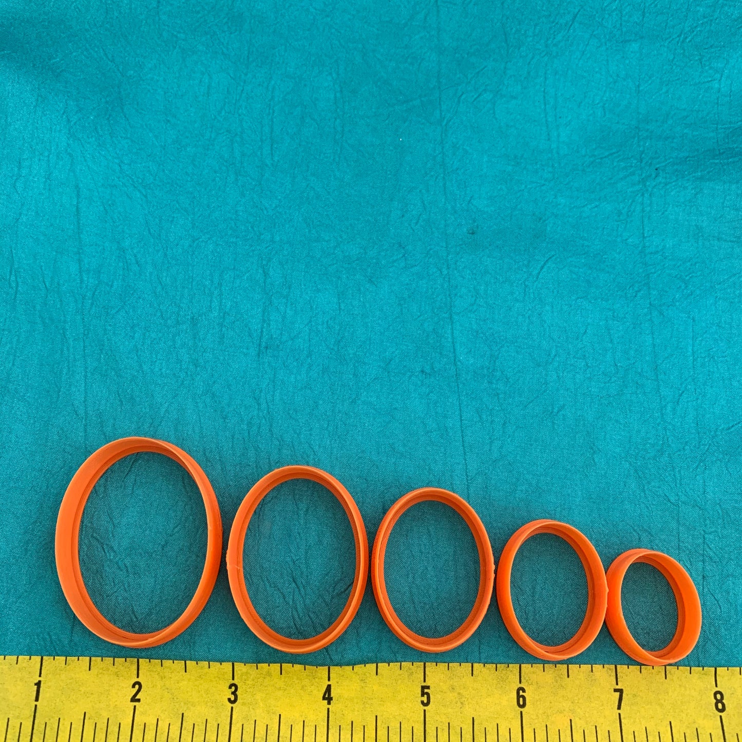 Perfect seamless Ovals Jewelry Sized set of 5 Cutters for Polymer Clay and Mixed Media - Polymer Clay TV tutorial and supplies