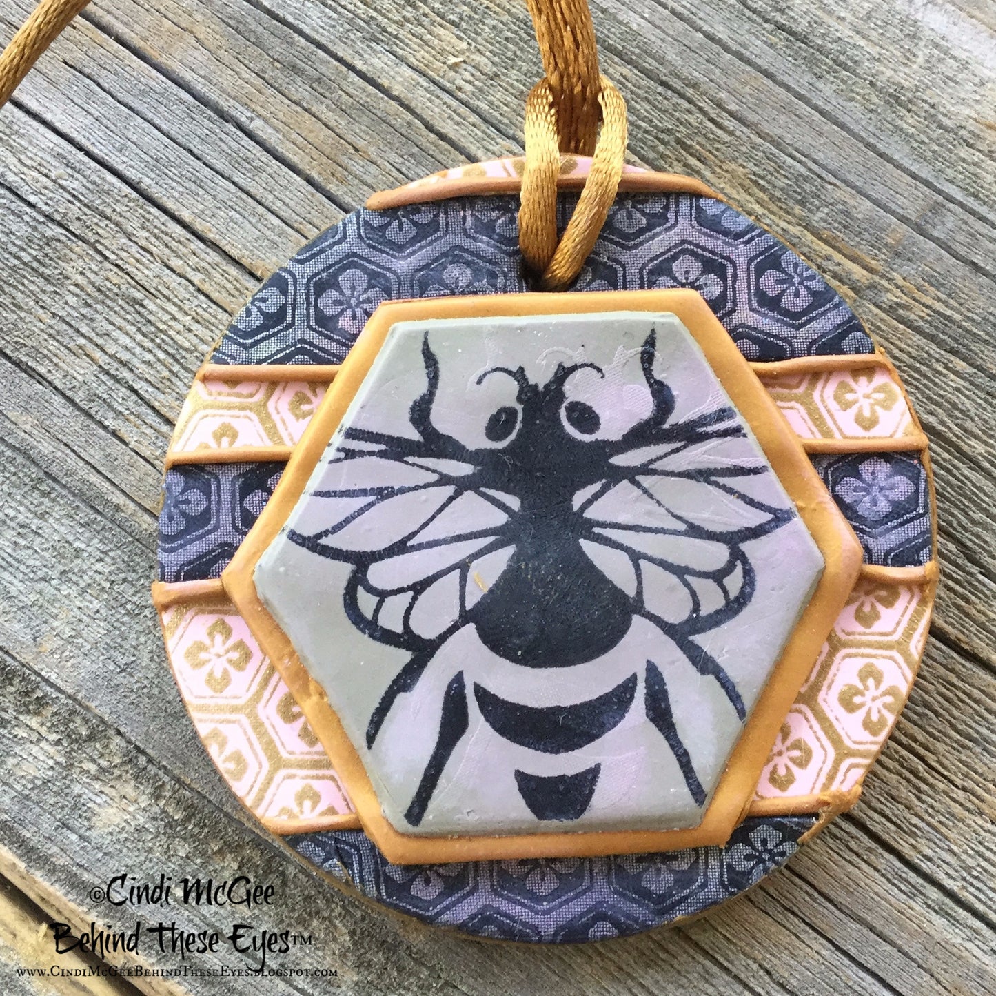 Cindis 4 Bees, polymerclay Silckscreen,stencil