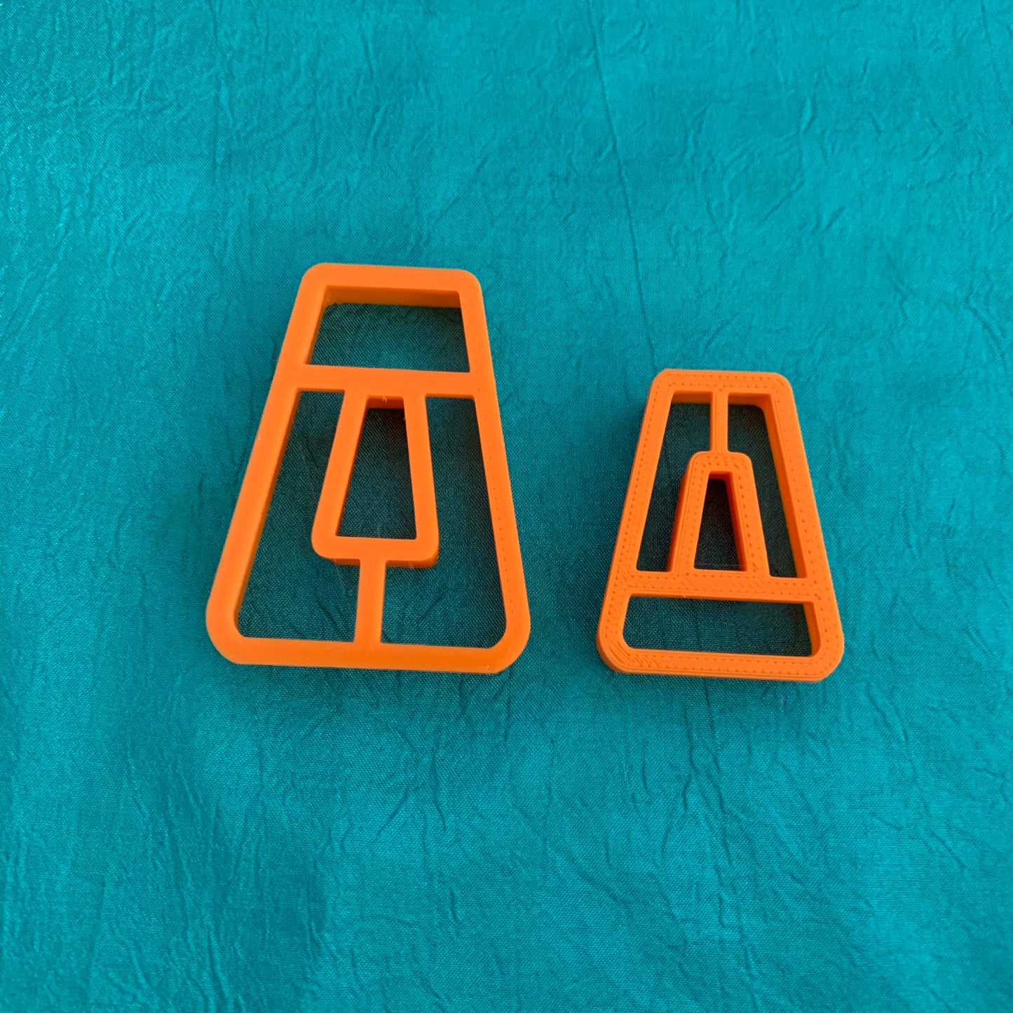 Dangles with hole cut out Collar Jewelry Sized set of 2 Polymer Clay Cutters - Polymer Clay TV tutorial and supplies