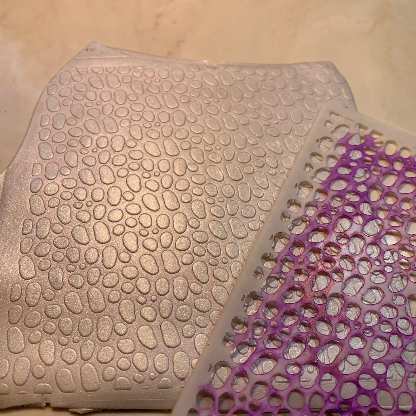 Spotty design Mylar Stencil great for Polymer Clay Art Jewelry Mixed Media