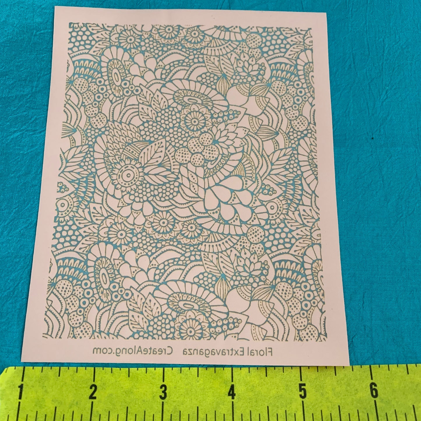 Silkscreen Floral Extravaganza Stencil for Polymer Clay, Art Jewelry and Mixed Media - Polymer Clay TV tutorial and supplies